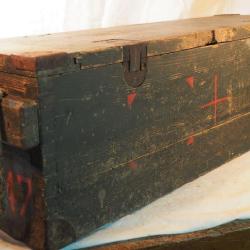 rare caisse AVION CHASSE MESSERSCHMIDT 2cm Brandsprenggranat-patr. 44 troupe d'occupation en Normand