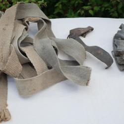 sangle fabrication terrain + cartouchi&egrave;re + brelage troupe d'occupation en Normandie 1944FAL24SAN001