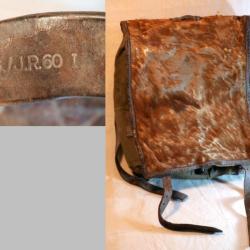 HAVRESAC PARACHUTISTE 1934 marquages unitaires 6/J.R. 60 I troupe d'occupation en Normandie 1944