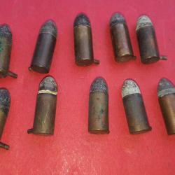 Lot de 10 Cartouches 7MM Broche Marquages Divers &agrave; Poudre Noire