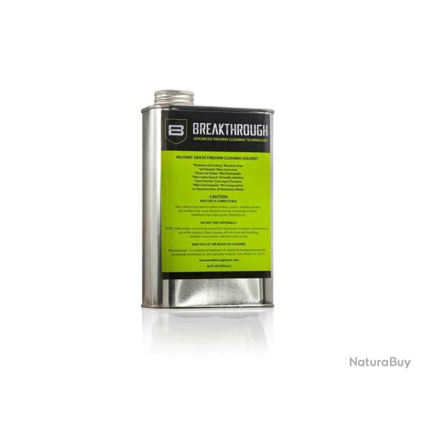 Solvant de Nettoyage en Bidon Breakthrough 3.78L (1gal), Qualite Militaire