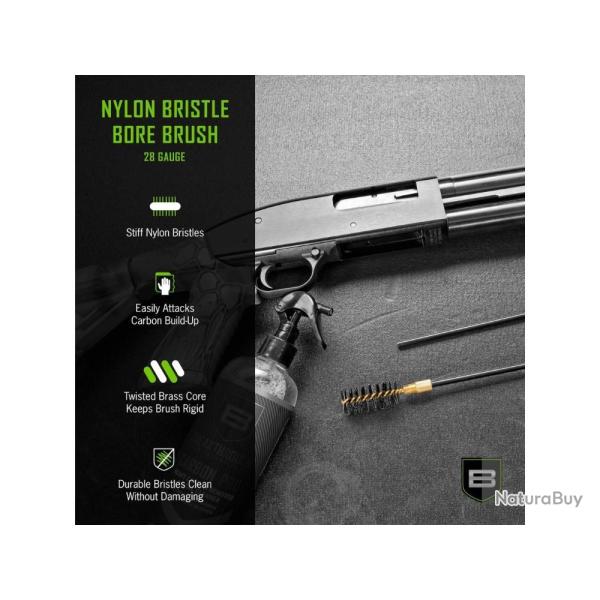 28 Gauge Nylon Bristle Bore Brush