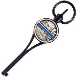 Blue Line G2 Extended Handcuff Key - Black Chrome