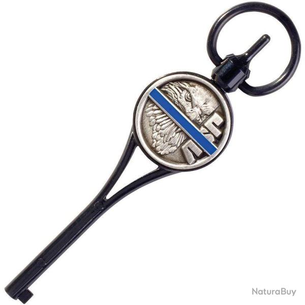 Blue Line G2 Extended Handcuff Key - Black Chrome
