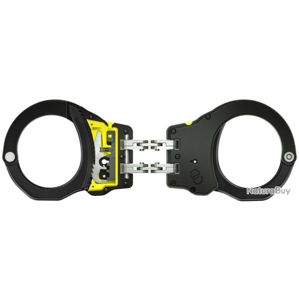 Menottes Ultra Plus Hinge Identif Acier Jaunes 1 Pawl (Yellow - Tactical)