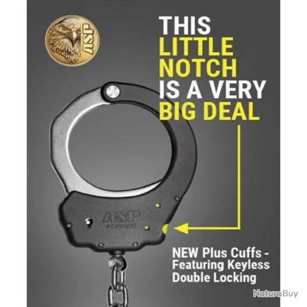 Menottes Ultra Plus Chaine Identif Acier Jaunes 1 Pawl (Yellow - Tactical)