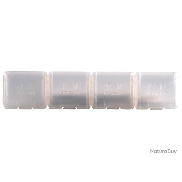 4 Boites De Rangement Pour 2 Piles Cr123A (Link Case Vide)