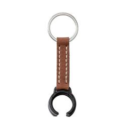 Concealable Baton Keyring Clip Brown