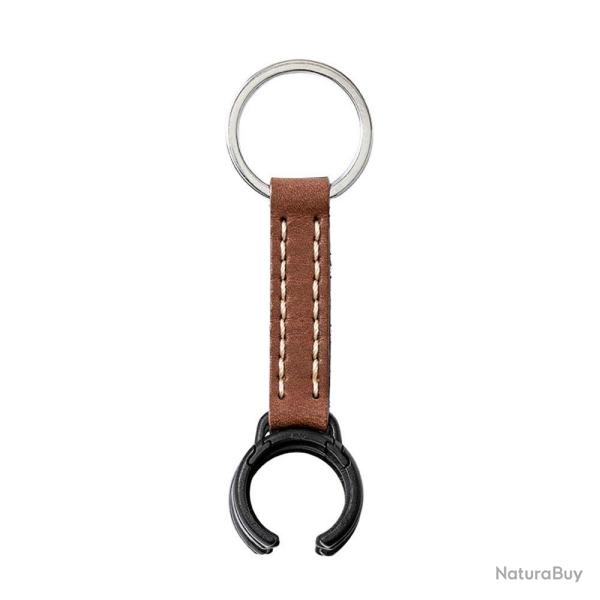 Concealable Baton Keyring Clip Brown