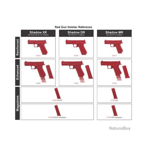 Red Gun Shadow Mr (G19) W/ Drop-Out Magazine (Factice)