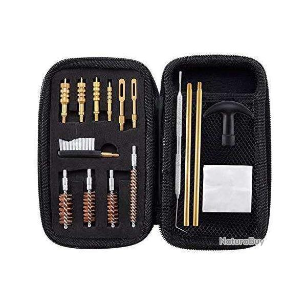 Kit Nettoyage Pistolet Calibre 22lr,9mm,38,357,40,45
