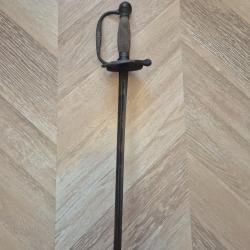 &Eacute;p&eacute;e ancienne d'officier (type dague / lame courte)