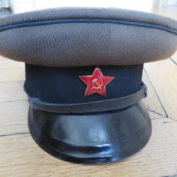 casquette sovi&eacute;tique M35 ou M38 de soldat ou sous-officier de l'Arm&eacute;e rouge (RKKA) P&eacute;riode1936/1941
