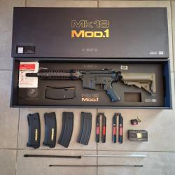 R&eacute;plique Airsoft MK18 MOD.1 Next Gen Tokyo Marui AEG neuf + 4 chargeurs + 2 batteries