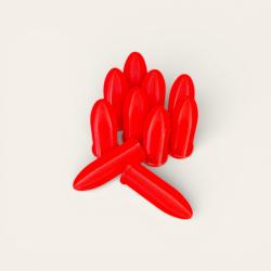 10 Cartouches Amortisseur / Manipulation Rouge en .380 PN (380 short / .380 court) - Made in France