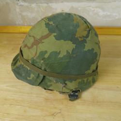 casque us parachutiste type m1c &eacute;poque Vietnam