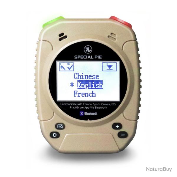 Shot Timer 3 En 1 + Belt Clip - Noir