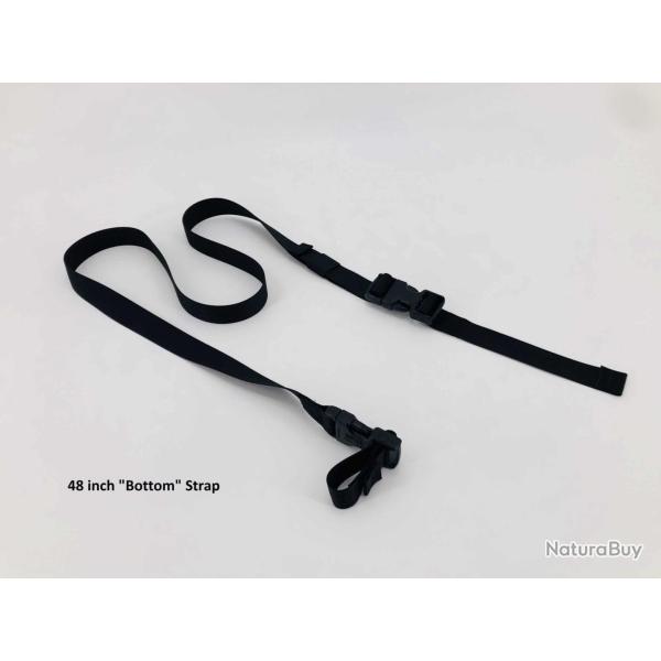Set De Sangle Bas-Bas Pour Panneau Horizontal Coloris Noir (Sku : 000107)
