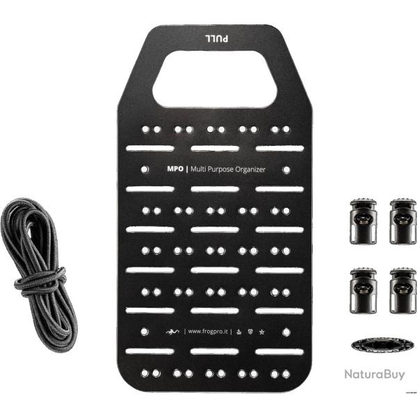 POIGNEE 4x3 POUR PANNEAU ORGANISATEUR POLYVALENT - NOIR