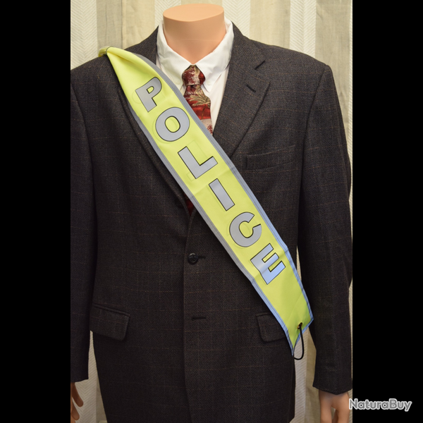 Safety Banner Pocket Pouch Securite Yellow