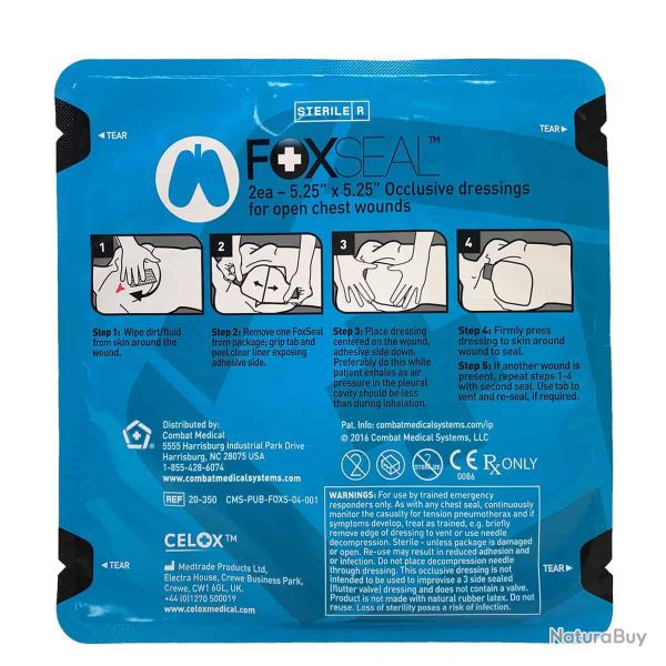 Foxseal Chest Seal Ce (X2) Ne Pas Utiliser Remplace Par Fg08814501 Sauf P