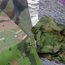 Bache Camouflage A-Thermique Crinkle Vert Foret/Blanc 3D 2.5X2.5 M