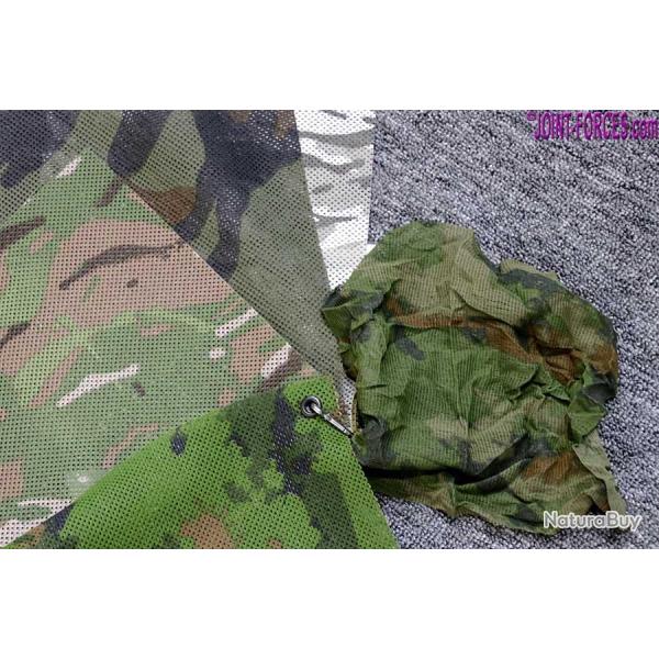 Bache Camouflage A-Thermique Crinkle Vert Foret/Blanc 3D 2.5X2.5 M