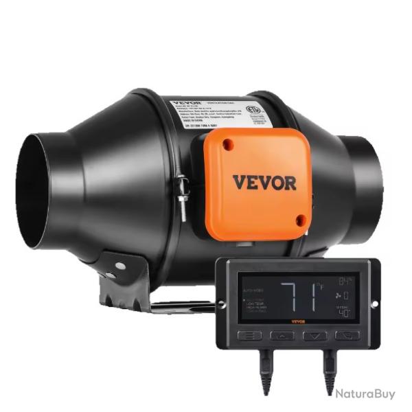 Ventilateur de conduit en ligne avec contr�leur de temp�rature et d'humidit� Ventilateur 15cm