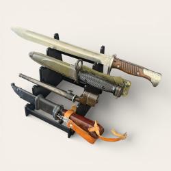 Pr&eacute;sentoir universel 4 positions pour ba&iuml;onnettes