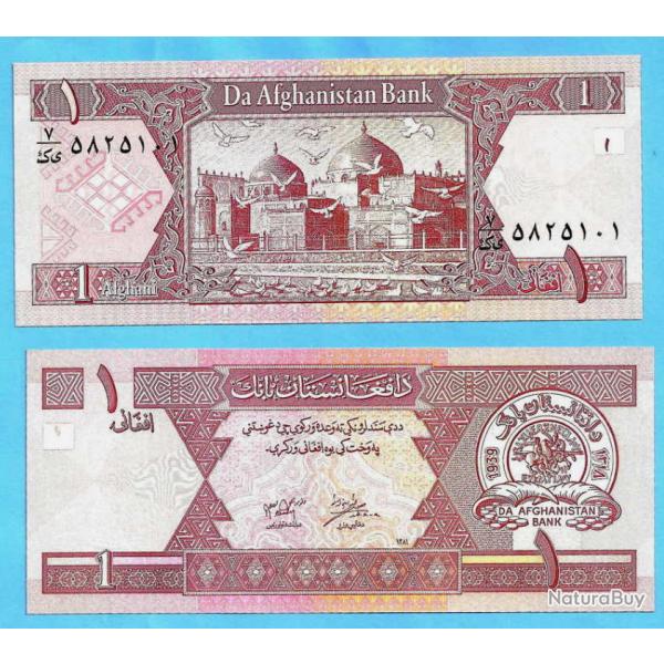 Afghanistan 1 Afghani 2002 Billet Neuf Afghanis