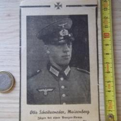 coupure presse soldat Allemand d&eacute;c&egrave;s 1941 document militaire