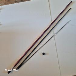 Canne &agrave; p&ecirc;che aux coups 3 m&egrave;tres t&eacute;lescopique, 3 morceaux fibre pour le loisir du dimanche
