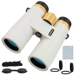 Jumelles  10x42 HD BAK4 Observation Oiseaux Randonn&eacute;e Camping Chasse Optique Haute Luminosit&eacute; Pro