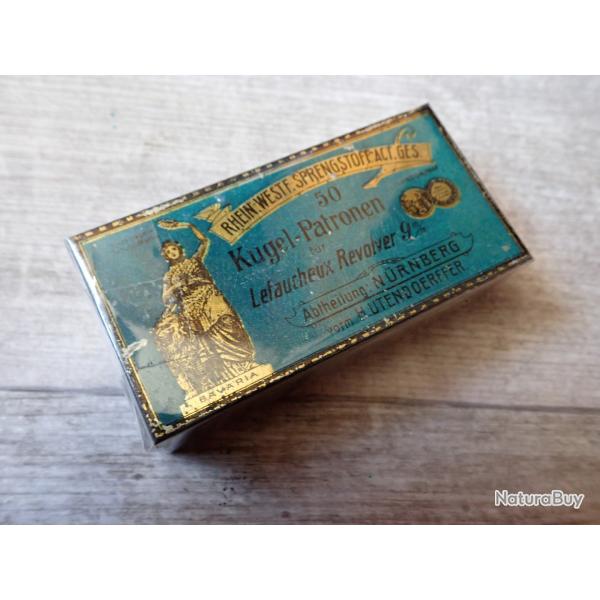 Boite de 50 cartouches calibre 9 mm LEFAUCHEUX � broche