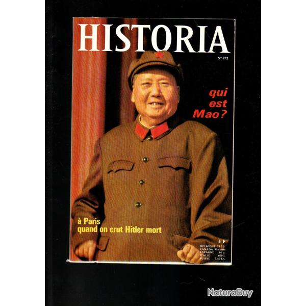 historia 272 paris 20 juillet 44, gambetta, mao, hudson lowe, salazar, alain gerbault, cherbourg 44