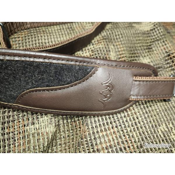 Bretelle pour carabines Blaser cuir et loden