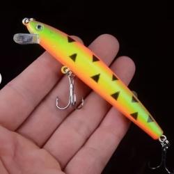 Ensemble de 10 Leurres Flottants , App&acirc;ts &agrave; Couleur Mixte avec Flotteurs, 10.01cm/0.30oz