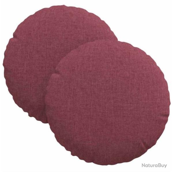 Coussins si�ge tissu Bordeaux �30x13 cm confort moelleux lot 2
