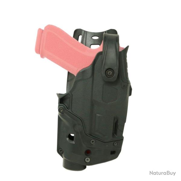 Holster T-Lep Glock 17 &amp; Tlr1 Droitier  Niv Iii Kydex Noir + Deport 6500.6106 Radar 1957