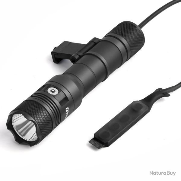 Powertac Lampe De Combat Hunstman 1200Lu Avec Montage Picatinny Et M-Lok