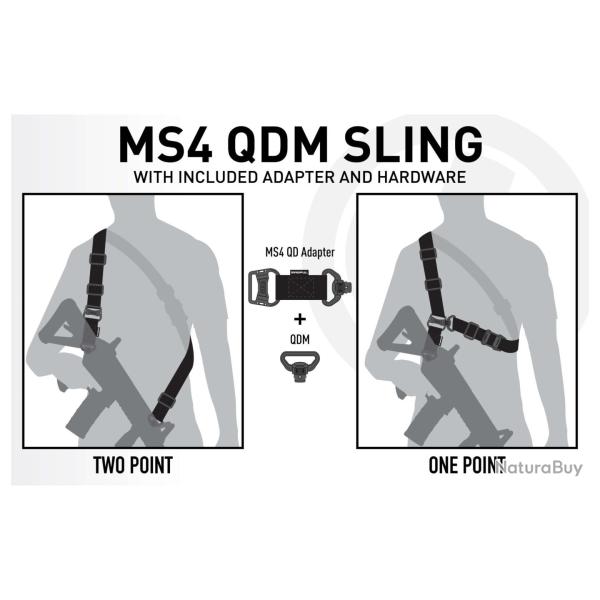Magpul Sangle Ms4 Qdm Sling Noir