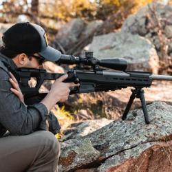 Chassis Hunter Pro Crosse Fixe Pour Remington 700 Long Action Noir