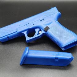 Medhybride Glock 17 Avec Chargeur Amovible Bleu - Factice