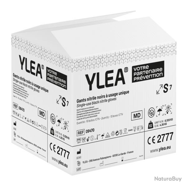 Ylea Gant Nitrile Noir Xl L'Unite