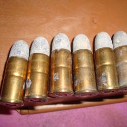 LOT DE 6 CARTOUCHES 44 SWR PETERS VERS 1890