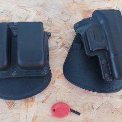 Ensemble Holster arme-chargeur Fobus GL4Roto / 6945