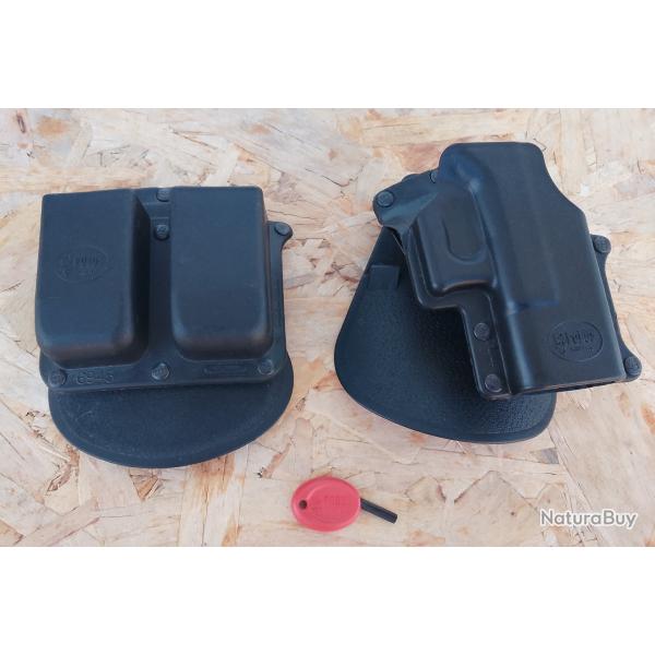 Ensemble Holster arme-chargeur Fobus GL4Roto / 6945