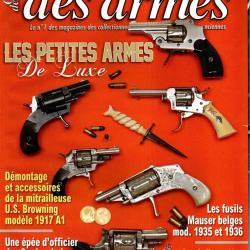 gazette des armes 438 petites armes de luxe, mauser belges 1935-1936, mitrailleuse us browning 1917