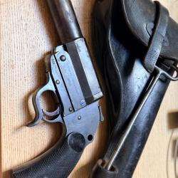 RARISSIME Leuchtpistole mod&egrave;le 26 + &eacute;tui + baguette