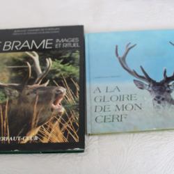 Lot 2 livres photos sur le cerf